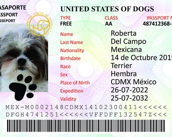 Pasaporte para Perro