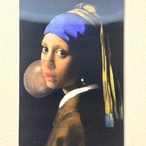 Girl with a Pearl Earring Lenticular Portrait - Changing 3D Effect Art Print