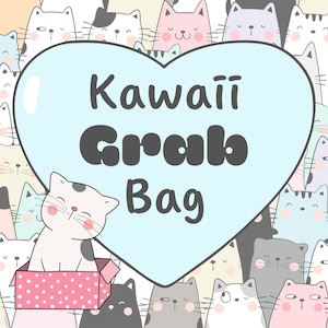Kawaii SURPRISE blind grab bag! 33+ Items! Cute memo sheets, stickers, and more, plus bonus freebies! A fun treat for you or a friend!