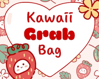 Kawaii SURPRISE Grab Bag! Super cute memo sheets, stickers, and more, plus bonus freebies! A cute and fun treat for you or a friend!