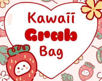 Kawaii SURPRISE Grab Bag! Super cute memo sheets, stickers, and more, plus bonus freebies! A cute and fun treat for you or a friend!