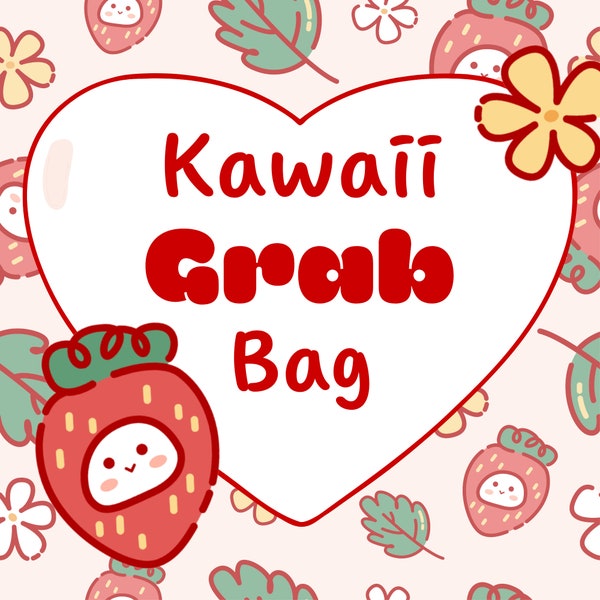 Kawaii SURPRISE Grab Bag! Super cute memo sheets, stickers, and more, plus bonus freebies! A cute and fun treat for you or a friend!