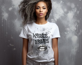 Graphic Tee, Kisses Tee For Women