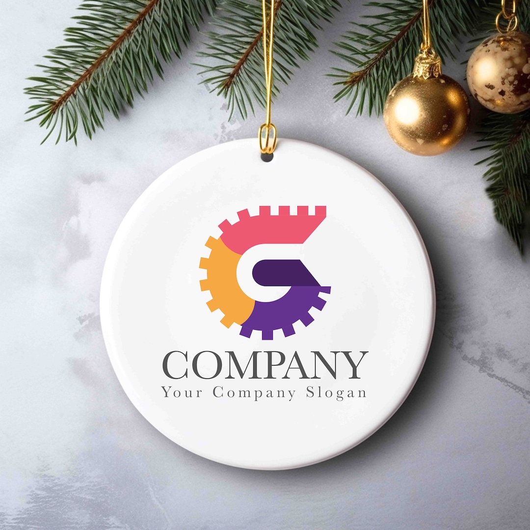 Custom Ornaments Logo Personalized Ornament Logo Custom Etsy
