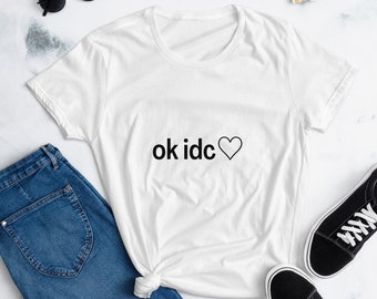 ok idc Damen Kurzarm T-Shirt
