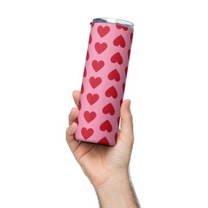 Jennifer&#39;s Body Heart Design stainless steel tumbler travel cup