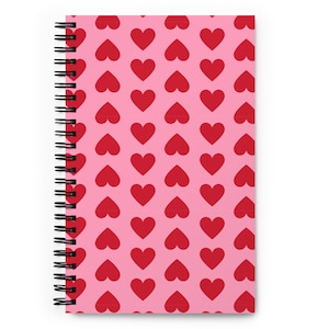 Jennifer&#39;s Body Heart Design spiral notebook