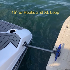 Custom Boat Docking Rods -- 15" & 24" -- Hooks and Loop or Double Loop Designs -- Sold INDIVIDUALLY or as a SET of x2