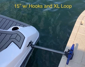 Custom Boat Docking Rods -- 15" & 24" -- Hooks and Loop or Double Loop Designs -- Sold INDIVIDUALLY or as a SET of x2