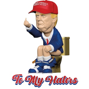 Donald J Trump Bobblehead - 2024 Special Edition "To my Haters" perfektes Geschenk made in USA