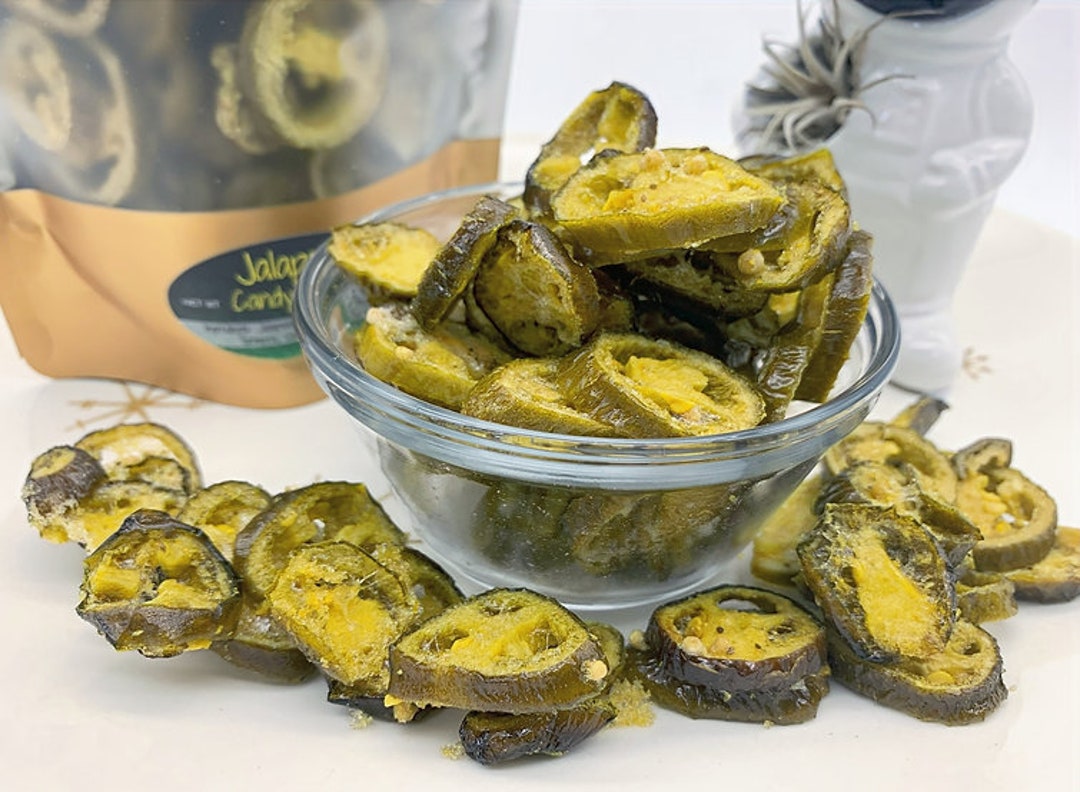 Jalapeno Candy Crisps freeze Dried Candied Jalapenos Etsy