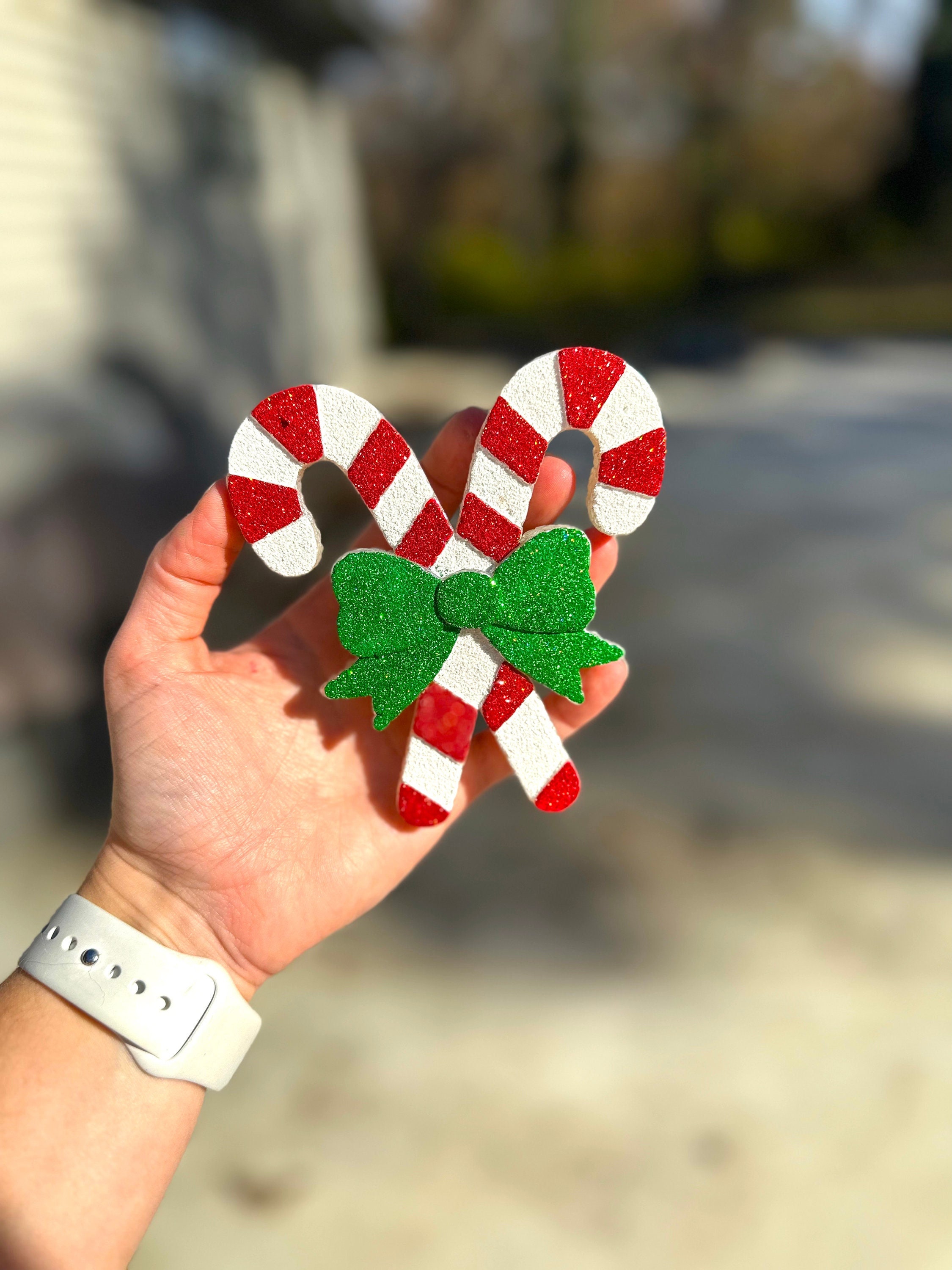 Christmas Candy Cane Car Freshie Etsy