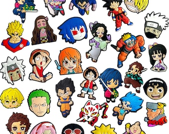 Anime Shoe Charms for Clogs: 30-Piece Japanese Cartoon Clog Accessories