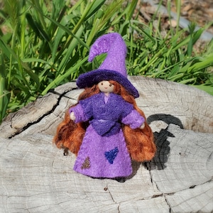 Purple Witch Doll | Handmade Kitchen Witch | Witchy Gift
