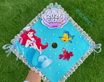 Little Mermaid Grad Topper