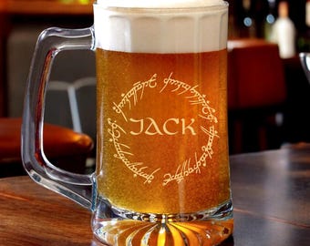 Personalized Custom Beer Mug, Custom Beer Glass, Custom Name Engraved Beer Mug, Custom Gift for him, Customized Beer Pints