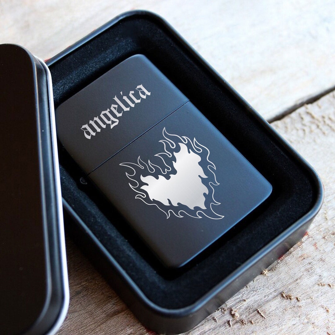 Couple Personalized Name Engraved Lighter,heart Custom Engraved Lighter