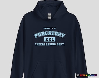 Property of Purgatory Cheerleading Dept Hoodie Sweatshirt | Wynonna Earp | Waverly Earp | Wayhaught