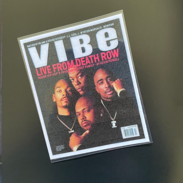 Live From Death Row Vibe Magazine Bookmark