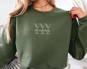 Dirty Martini Sweatshirt, Trendy Retro Martini Lover Gift