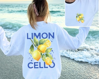 Limoncello Sweatshirt Trendy Italy Sweatshirt Tomato Girl summer Crewneck Coastal Granddaughter Amalfi Coast Shirt Lemon Shirt Plus Sizing