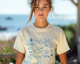 Nantucket Shirt Coastal Granddaughter Coastal Grandma Old Money Aesthetic Coconut Girl Clothes Ocean Inspired Style Comfor Color Plus Sizing