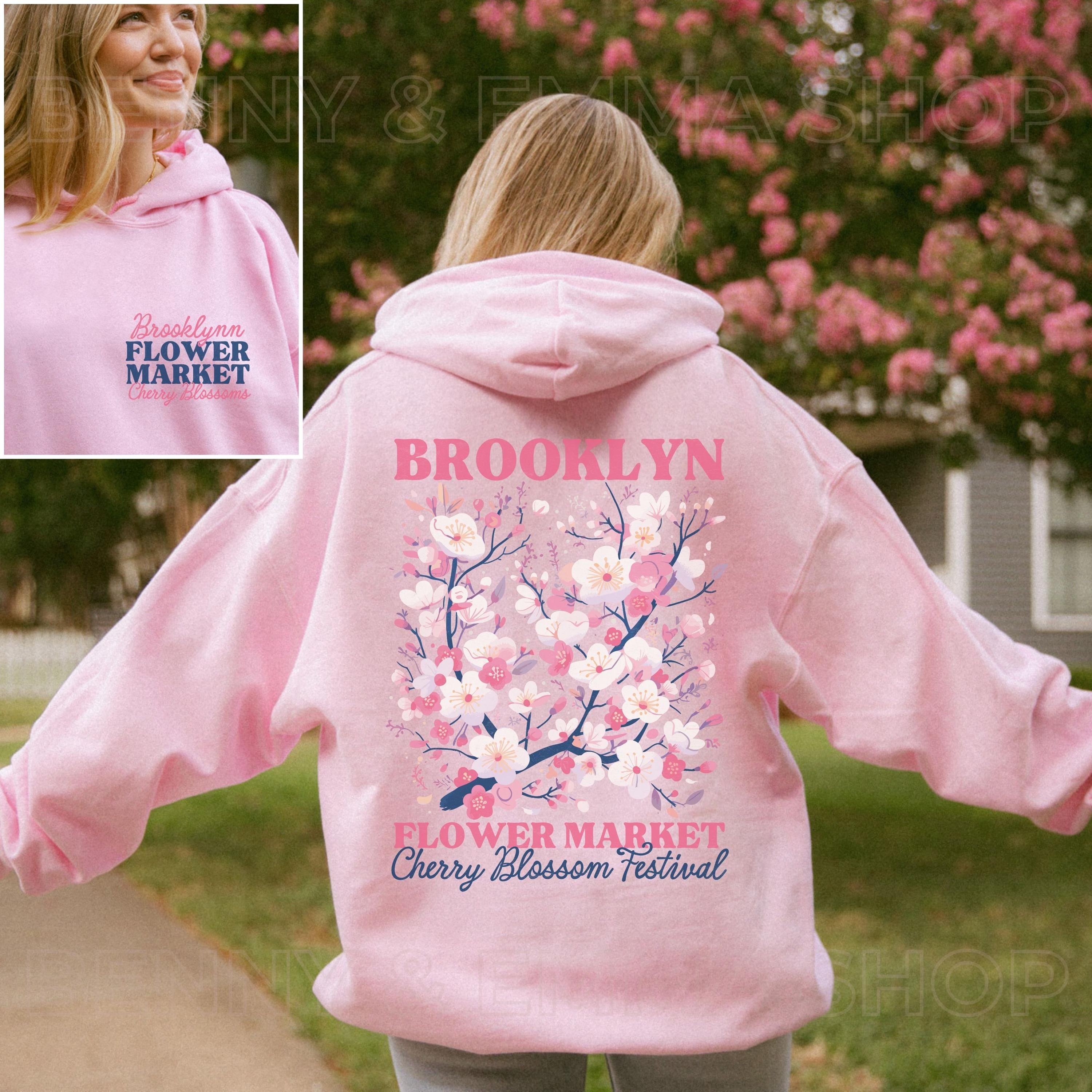【総額20万円以上】E-girls Happiness Flower グッズ Cherry Blossom Hoodie Brooklyn Sweatshirt Boho Flower Market Shirt