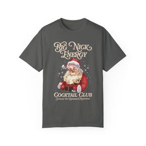 Camisa de martini espresso del club de cócteles Big Nick Energy Camisa fea de Navidad de Papá Noel retro Regalos divertidos de Papá Noel Colores cómodos para amigos Talla grande Pepper