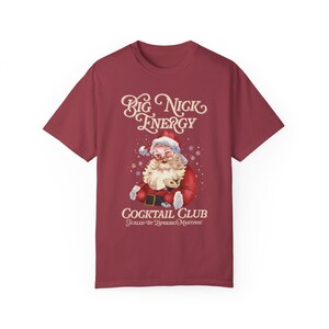 Camisa de martini espresso del club de cócteles Big Nick Energy Camisa fea de Navidad de Papá Noel retro Regalos divertidos de Papá Noel Colores cómodos para amigos Talla grande Chili