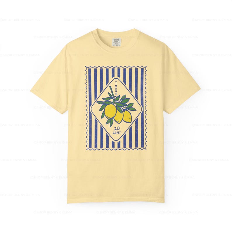 Lemon Italia Shirt, La Dolce Vita Print, Amalfi Coast Tee image 4