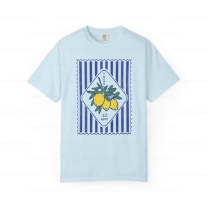 Lemon Italia Shirt, La Dolce Vita Print, Amalfi Coast Tee image 10