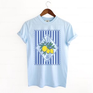 Lemon Italia Shirt, La Dolce Vita Print, Amalfi Coast Tee image 2
