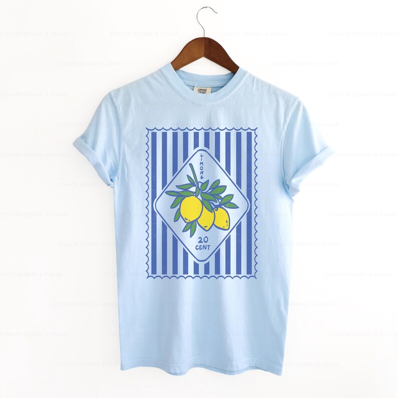 Lemon Italia Shirt, La Dolce Vita Print, Amalfi Coast Tee image 2