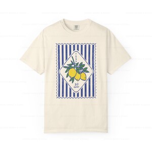 Lemon Italia Shirt, La Dolce Vita Print, Amalfi Coast Tee image 9