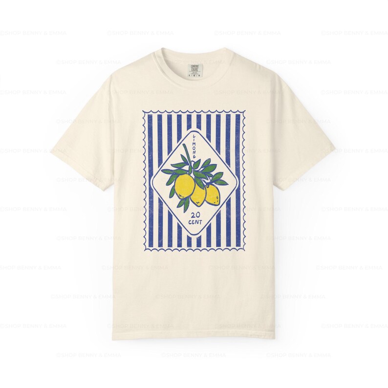 Lemon Italia Shirt, La Dolce Vita Print, Amalfi Coast Tee image 9