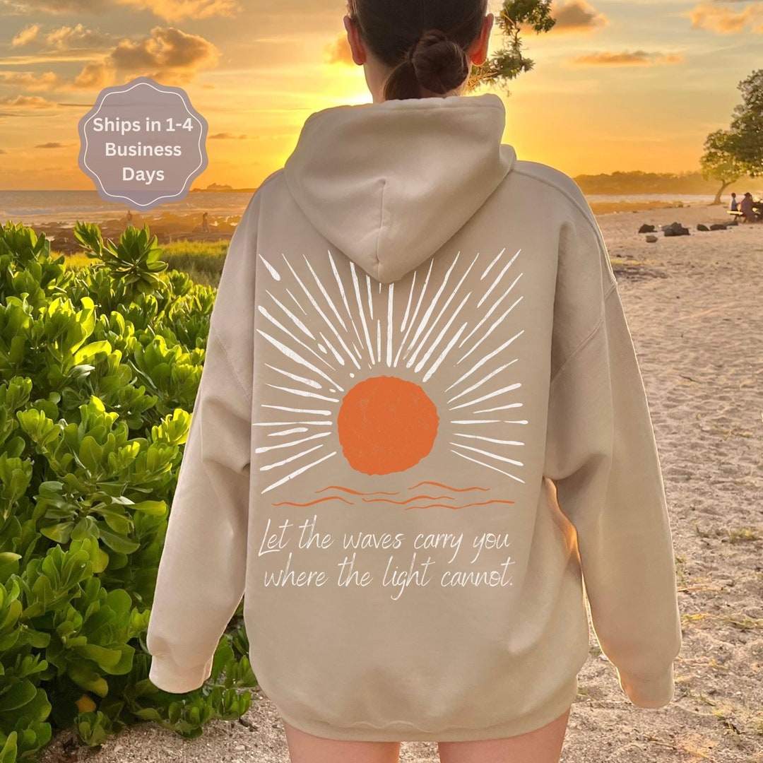 Sunset Hoodie Ocean Inspired Style Ocean Beach Hoodie Coconut Girl Sunset Hoodie Ocean Inspired Style Ocean Beach Hoodie Coconut Girl