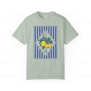 Lemon Italia Shirt, La Dolce Vita Print, Amalfi Coast Tee image 5