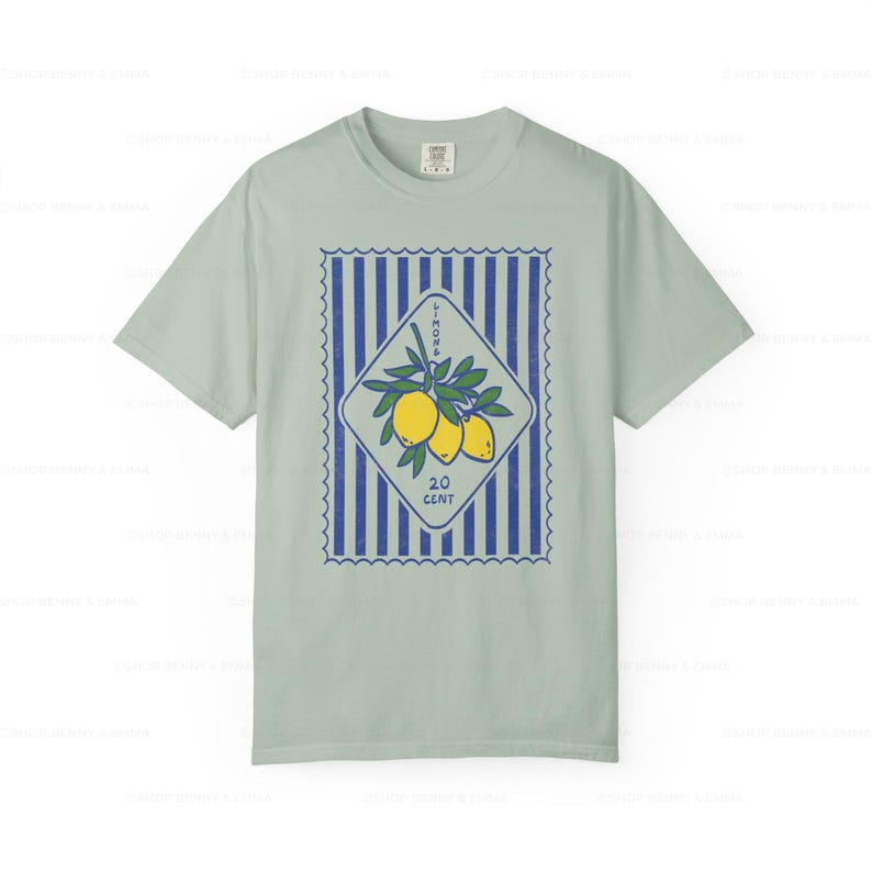 Lemon Italia Shirt, La Dolce Vita Print, Amalfi Coast Tee image 5