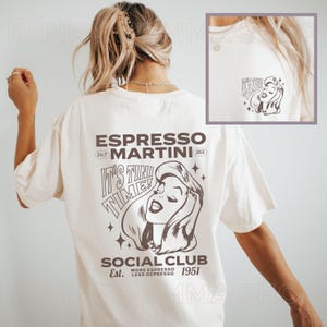 Espresso Martini Shirt Tini Time Old Money Aesthetic Social Club Bartender Gift Gen Z Shirt Trendy Downtown Girl Comfort Colors Plus Sizing