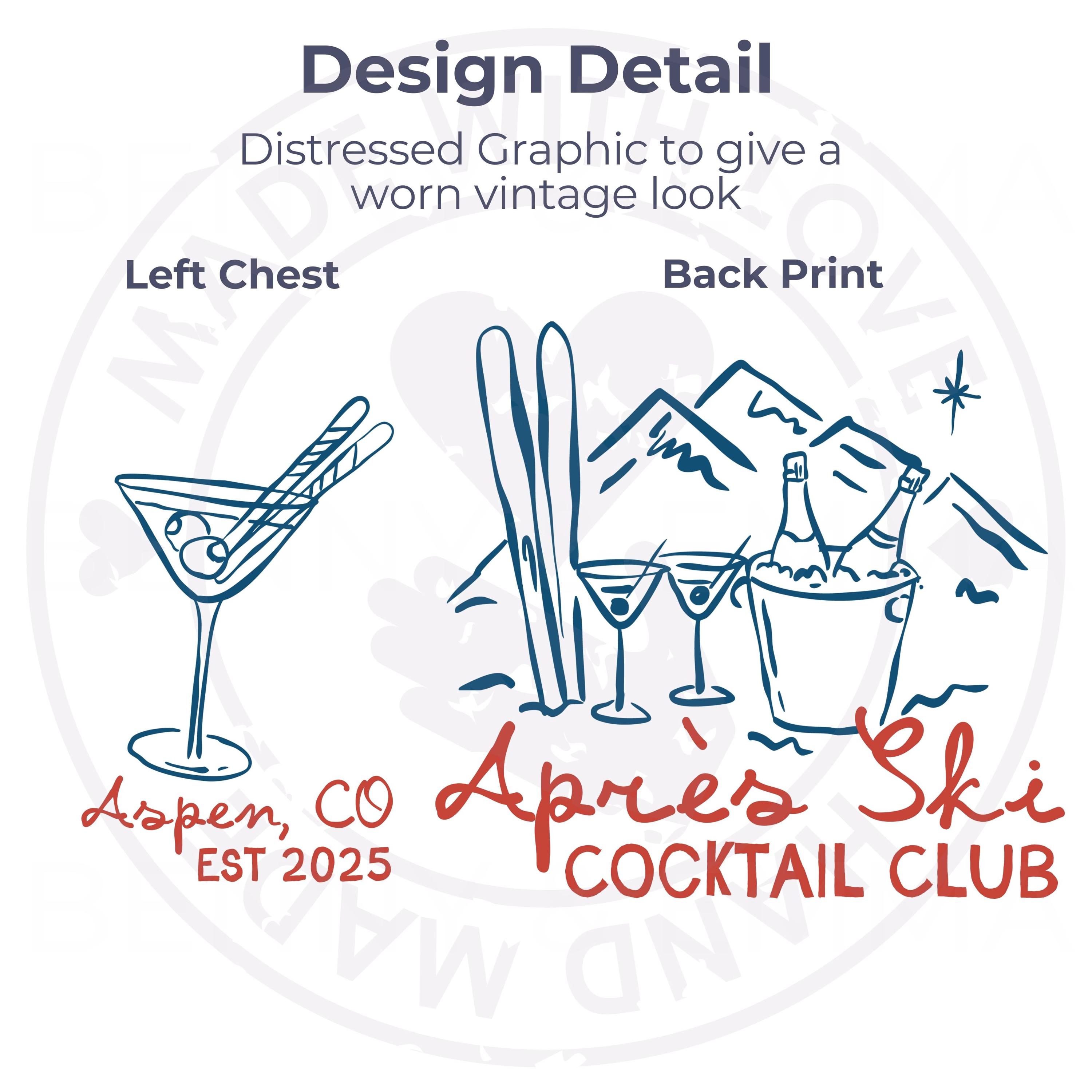 Apres Ski Cocktail Club Sweatshirt Martini Sweatshirt Apres Ski ...