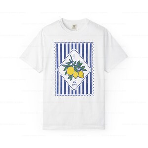 Lemon Italia Shirt, La Dolce Vita Print, Amalfi Coast Tee image 8