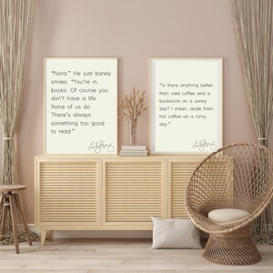 Emily Henry Inspired Book Lovers Quote Poster - Digital Print for Book Tok Fans - Perfect Dorm Art or Office Art - Ideal for Book Lovers