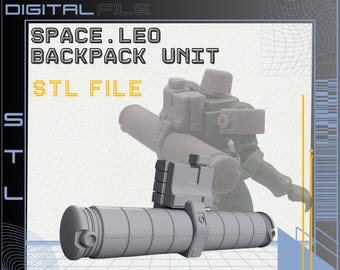 Space Leo Backpack Unit For LEO Mobile Suit 1/144 [SLA-STL File Download]