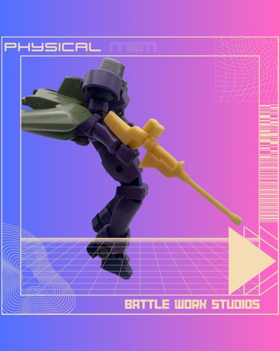 Gundam OZ-07AMS Aries Chain Rifle 144th Scale Resin-printed. - Etsy
