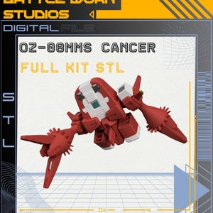 OZ-08MMS ガンプラ STL：ガンダムウィング レジンプリント（デジタルダウンロード版）