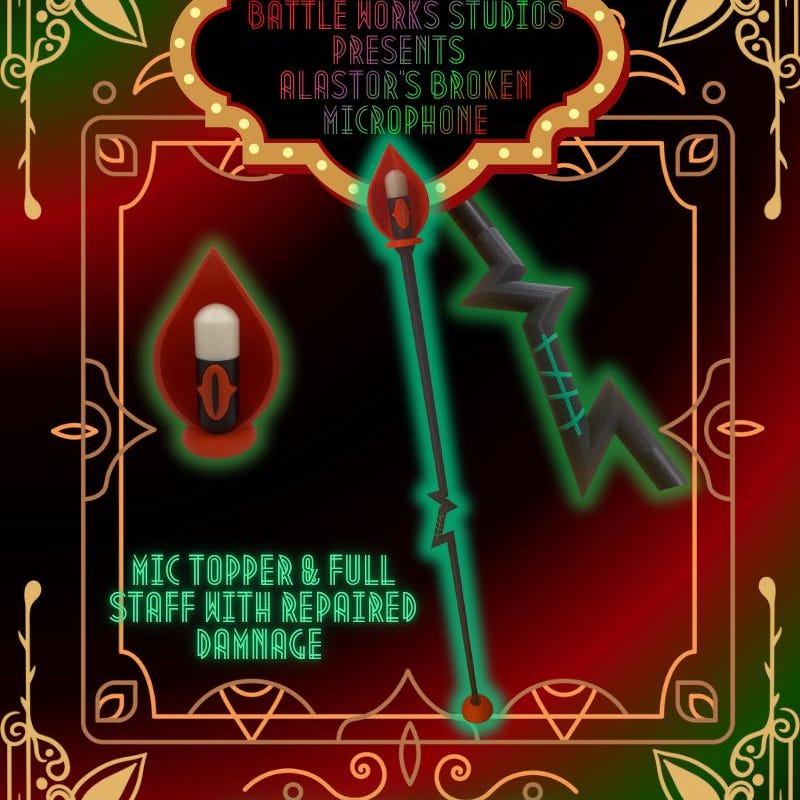 Hazbin Hotel Alastors Staff - Etsy UK