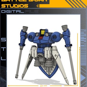 Leo D Unit Model kit Digital STL Files Download - Gundam Wing