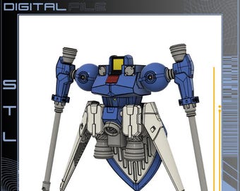 Leo D Model Bausatz Digitale STL Dateien Download - Gundam Flügel