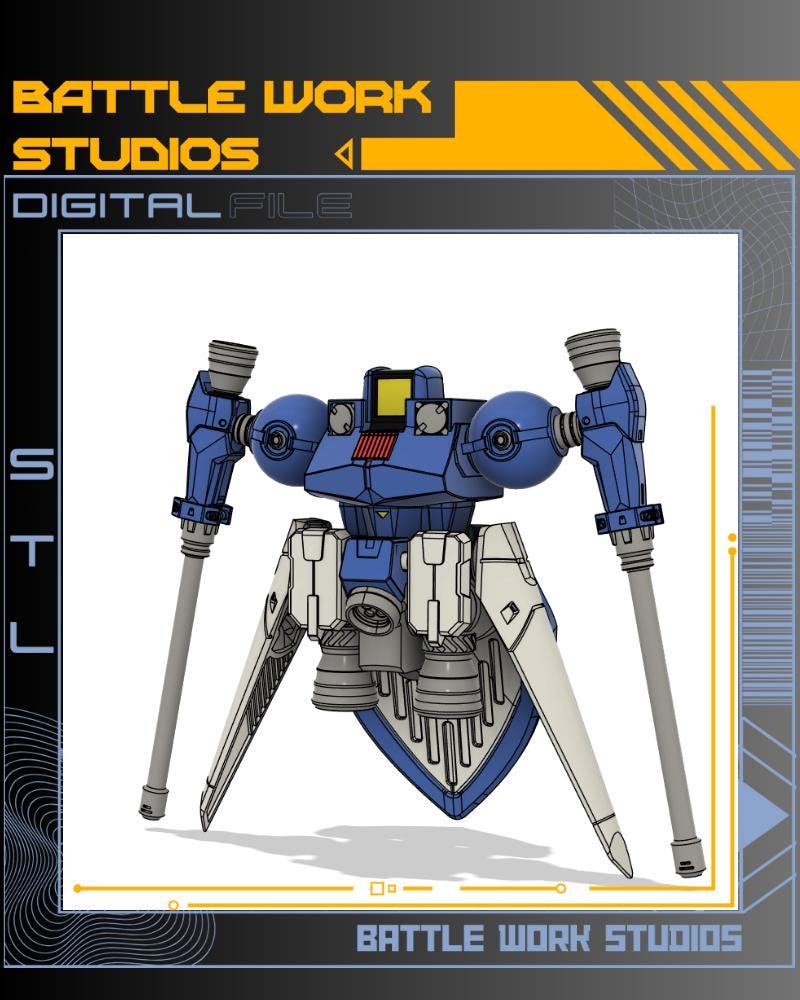 Leo D Unit Model Kit Digital STL Files Download - Gundam Wing - Etsy