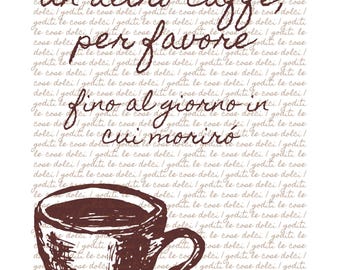 Arte de cafetería italiana